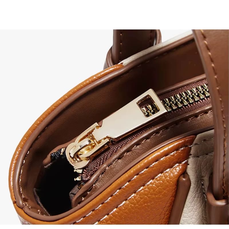 Bolsa Feminina Transversal  De Couro  Modelo Foxer  Verona Whit