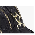 Bolsa Feminina Transversal De Couro Refinado  Modelo Rivelle Black