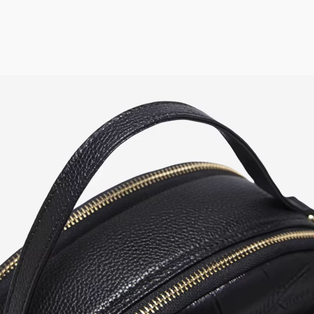 Bolsa Feminina Transversal De Couro Refinado  Modelo Rivelle Black