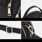 detalhes de acabamento premium da  Bolsa feminina FOXER Rivelle Black 