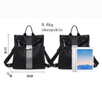 Mochila Feminina Preta Modelo Foxer Aura Black