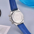 Relógio Feminino De Couro Pagani Design Seraphine  Blue