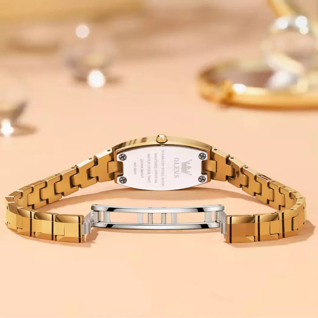 Relógio Feminino Pequeno  Modelo  Auréline Gold