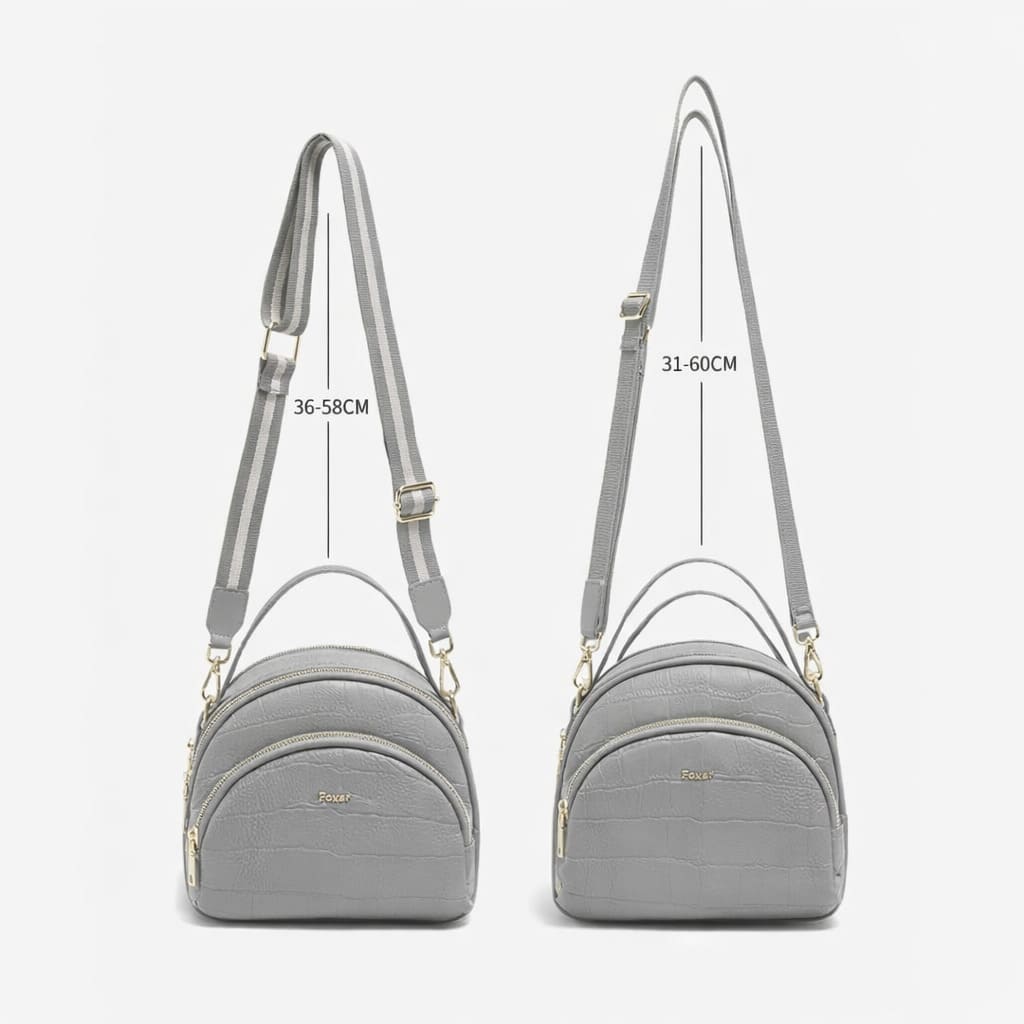 bolsa feminina transversal pequena  Rivelle Gray 1.1