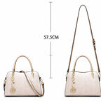 Bolsa Feminina Transversal De Couro Refinado Modelo Bella Rosê