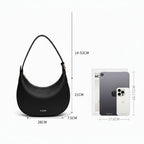 Bolsa Feminina FOXER de Ombro em Couro Legítimo – Modelo Lunéra Black