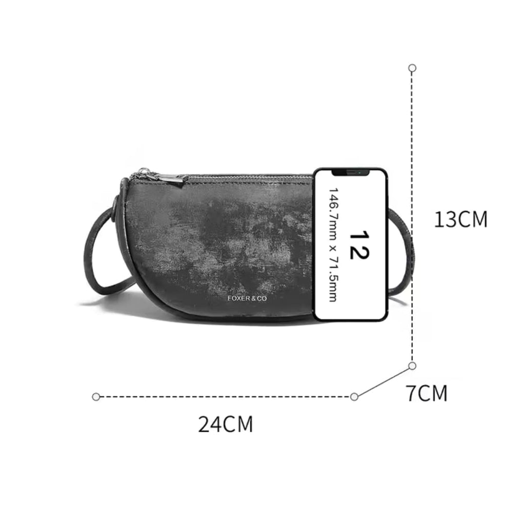 bolsa feminina transversal pequena de couro  refinado