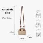 Bolsa Feminina Pequena Modelo Marcelline Treillis