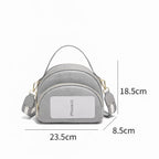 bolsa feminina transversal pequena  Rivelle Gray 1.2