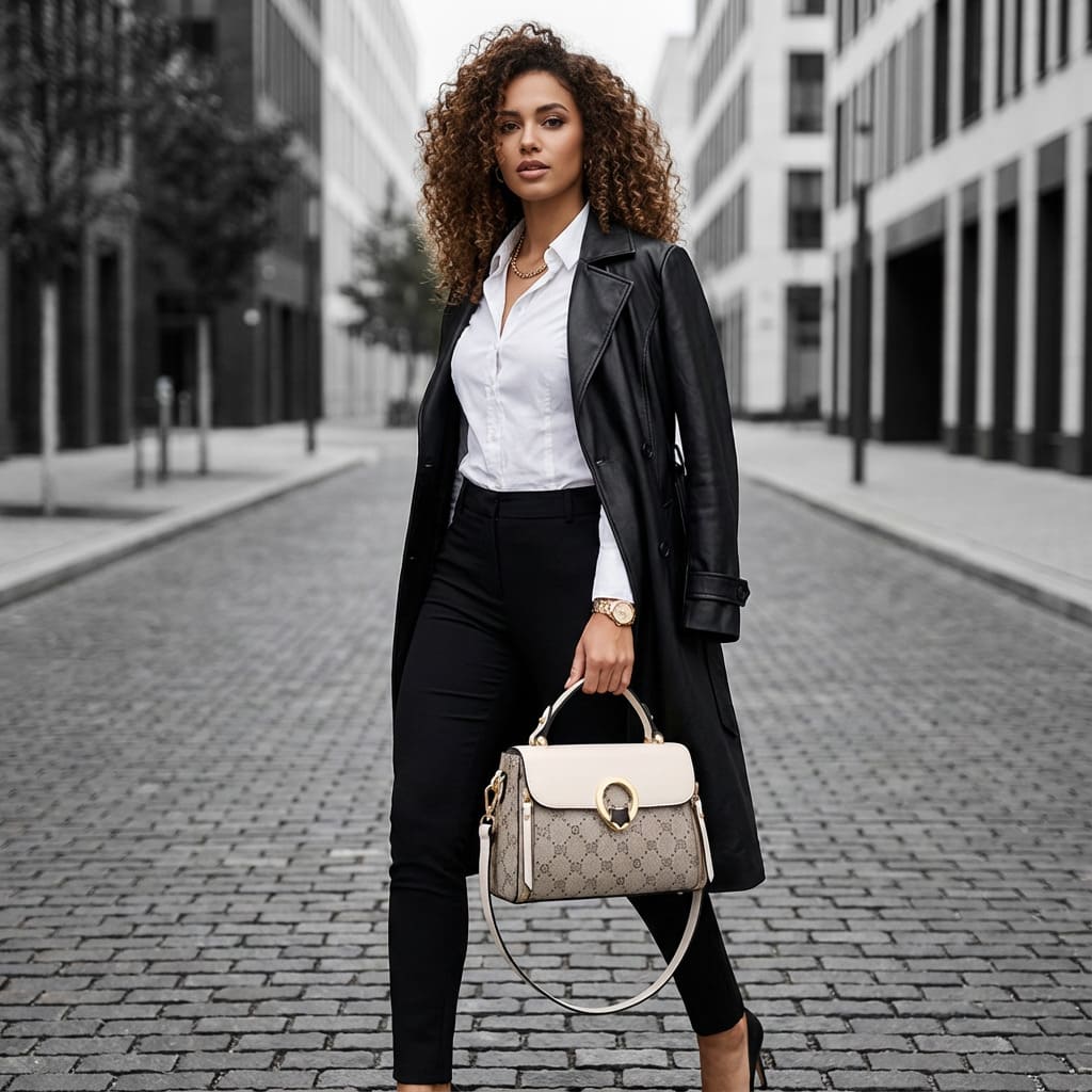 Bolsa Feminina Transversal Modelo Célinea Gray