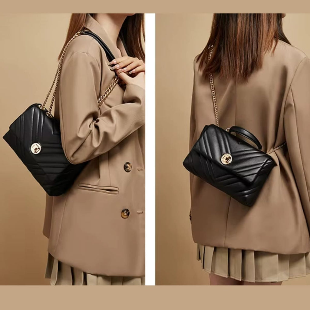 bolsa feminina transversal de couro
