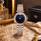 Relógio Feminino Quartzo  Modelo Celebriné Blue Gold