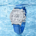 Relógio Feminino De Couro Pagani Design Seraphine  Blue