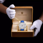 Relógio Feminino De Couro Pagani Design Seraphine  Blue