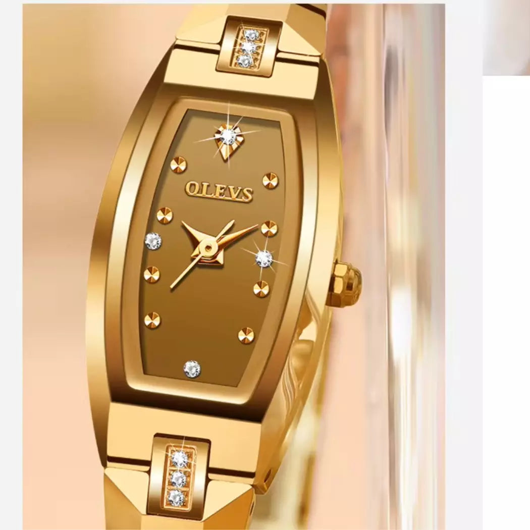 Relógio Feminino Pequeno  Modelo  Auréline Gold