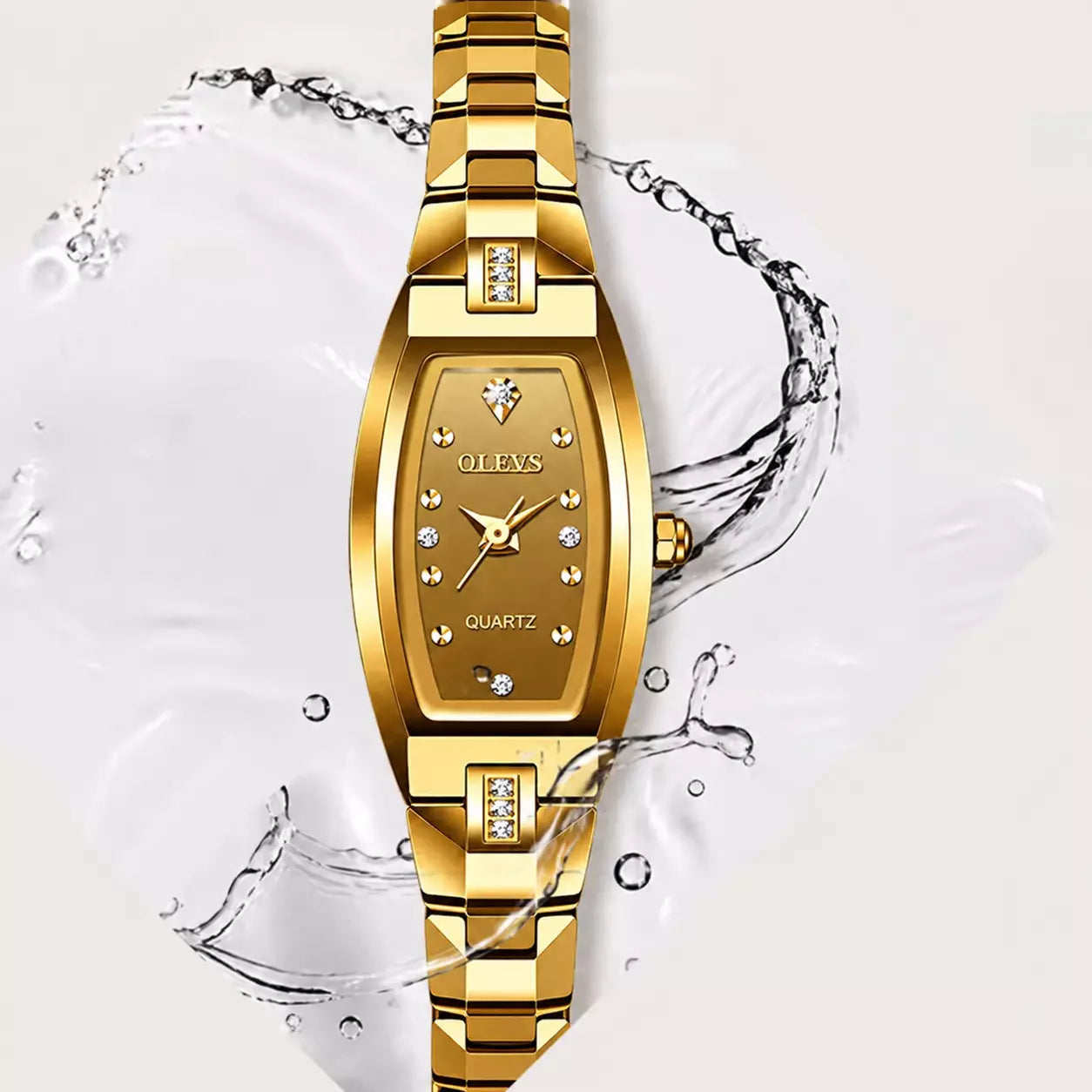 Relógio Feminino Pequeno  Modelo  Auréline Gold