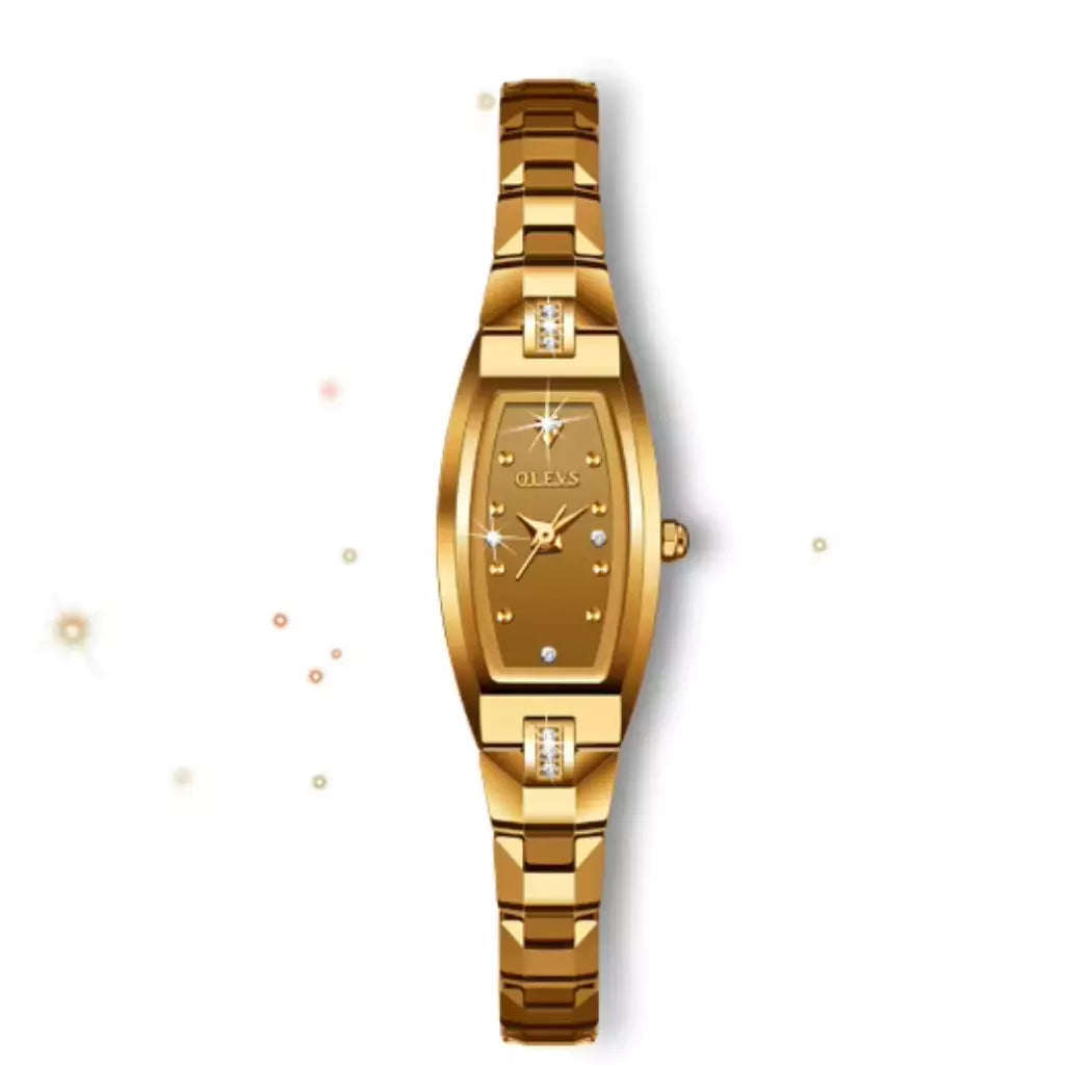 Relógio Feminino Pequeno  Modelo  Auréline Gold