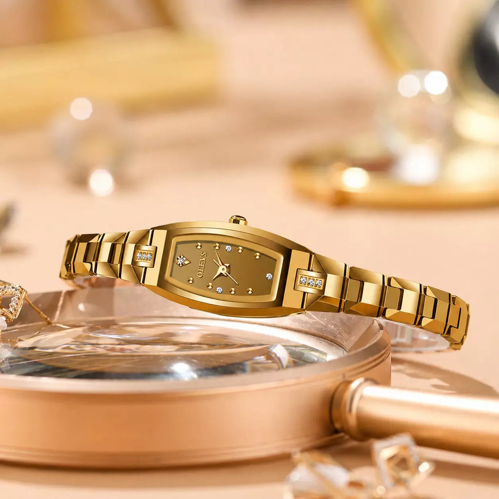 Relógio Feminino Pequeno  Modelo  Auréline Gold