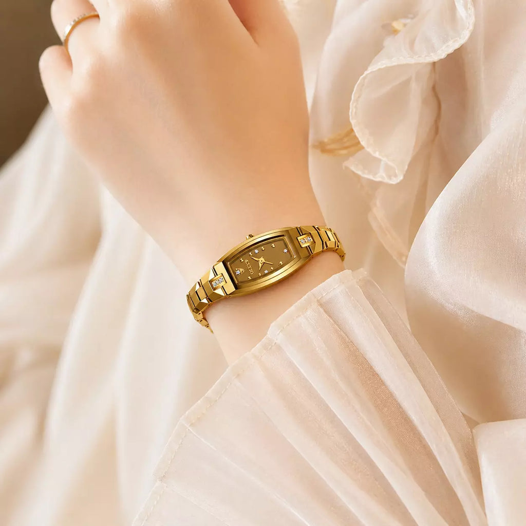 Relógio Feminino Pequeno  Modelo  Auréline Gold