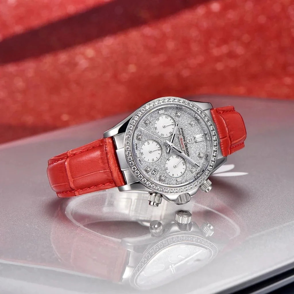 Relógio Feminino Pagani Design Seraphine Red
