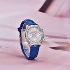 Relógio Feminino De Couro Pagani Design Seraphine  Blue