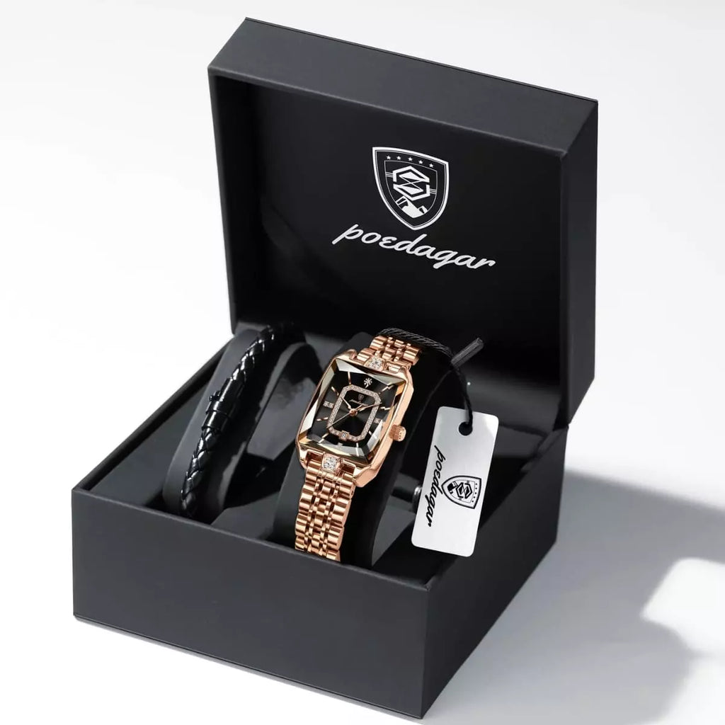 relogio feminino original- Opaline Gold Black