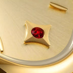 Relógio Feminino Dourado Pequeno Modelo Berny Vendôme  Emerald